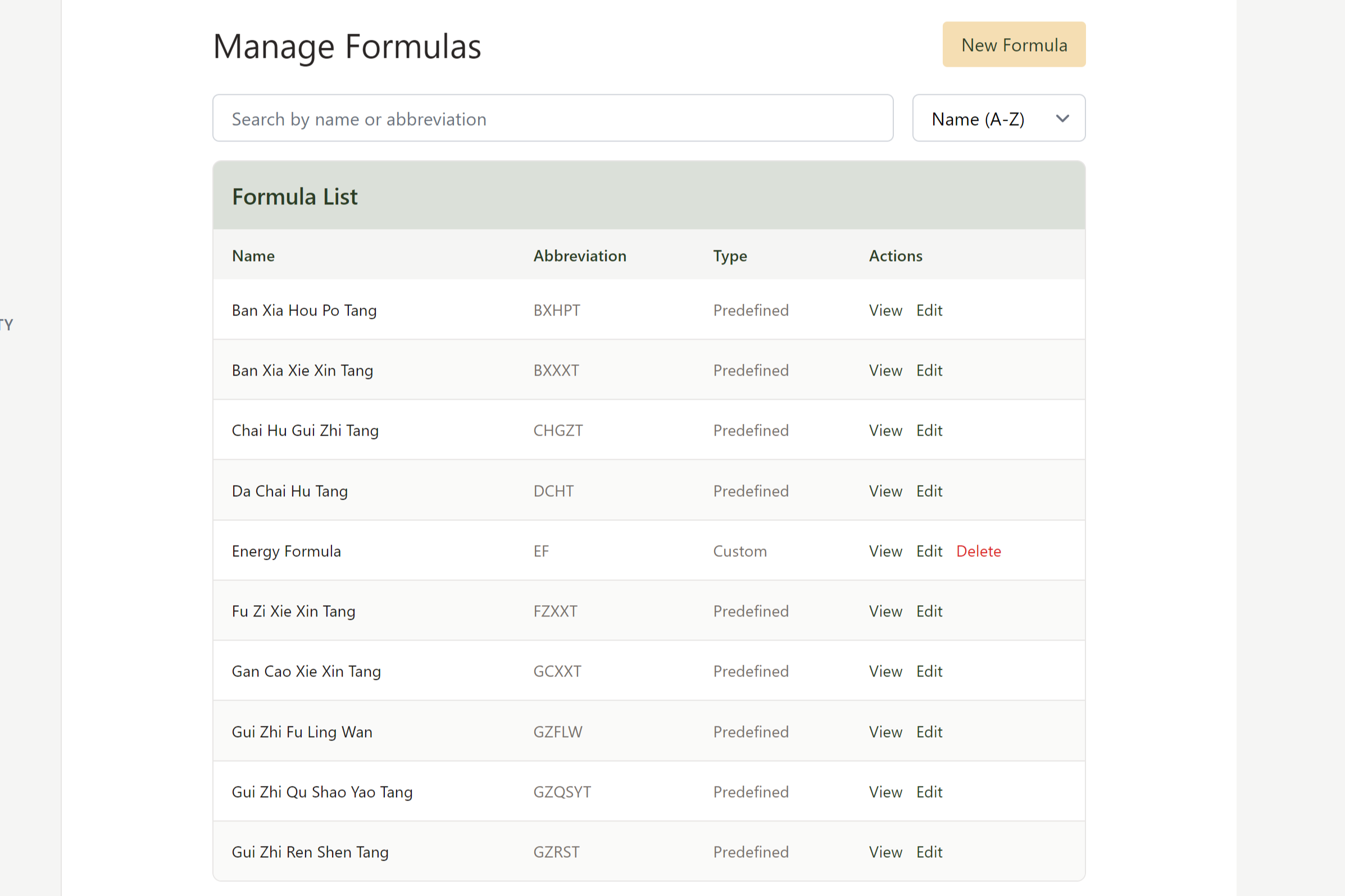Comprehensive Formula Database - Access an extensive herbal formula database that practitioners can build upon in their account